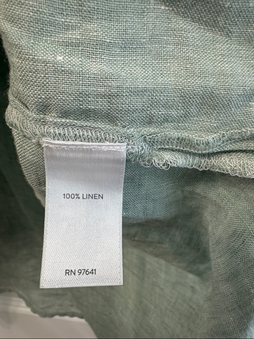 J. Jill  Pure Jill Light Sage Green 100% Linen Tunic - Picture 10 of 10